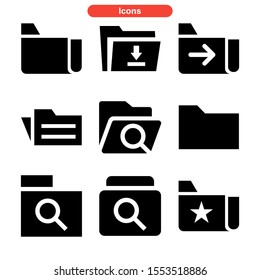 folder icon isolated sign symbol vector illustration - Collection of high quality black style vector icons
