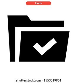 folder icon isolated sign symbol vector illustration - high quality black style vector icons

