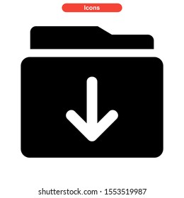 folder icon isolated sign symbol vector illustration - high quality black style vector icons
