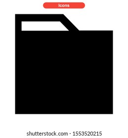 folder icon isolated sign symbol vector illustration - high quality black style vector icons
