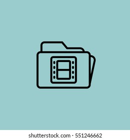 folder icon. isolated sign symbol