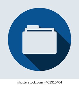 Folder Icon  isolated vector flat design