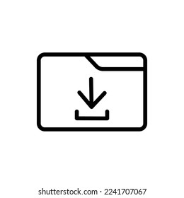 folder icon with isolated vektor and transparent background