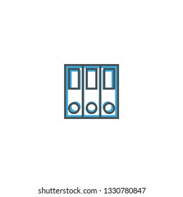folder icon line design. Business icon vector illustration design