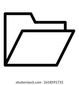 Folder icon in line style