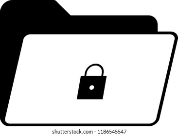 folder icon with lock