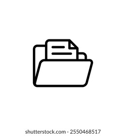 Folder icon logo design. folder sign and symbol
