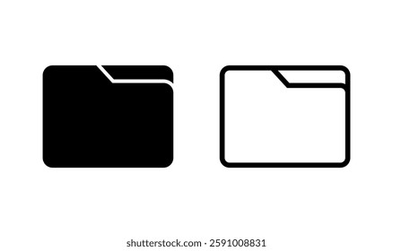 Folder icon logo design. folder sign and symbol
