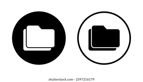 Folder icon logo design. folder sign and symbol