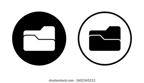 Folder icon logo design. folder sign and symbol