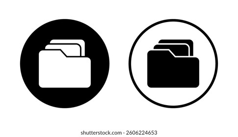 Folder icon logo design. folder sign and symbol