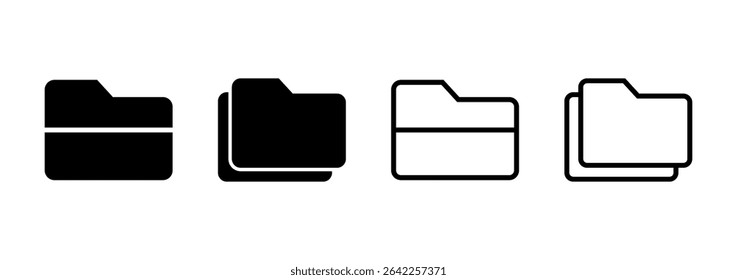 Folder icon logo design. folder sign and symbol
