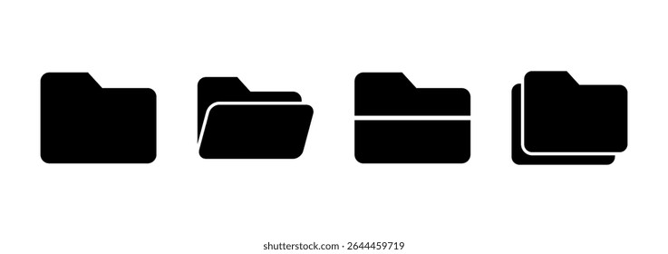 Folder icon logo design. folder sign and symbol