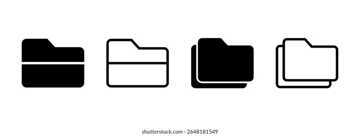 Folder icon logo design. folder sign and symbol