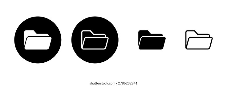 Folder icon logo design. folder sign and symbol