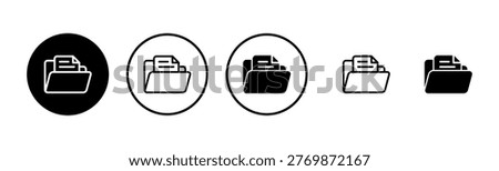 Folder icon logo design. folder sign and symbol
