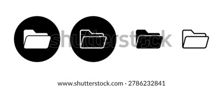 Folder icon logo design. folder sign and symbol
