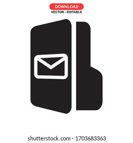 folder icon or logo isolated sign symbol vector illustration - high quality black style vector icons
