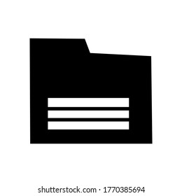 Folder icon or logo isolated sign symbol vector illustration - high quality black style vector icons
