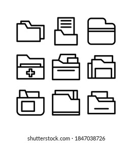 Folder icon or logo isolated sign symbol vector illustration - Collection of high quality black style vector icons
