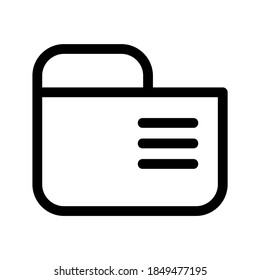 Folder icon or logo isolated sign symbol vector illustration - high quality black style vector icons
