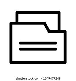 Folder icon or logo isolated sign symbol vector illustration - high quality black style vector icons
