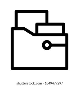 Folder icon or logo isolated sign symbol vector illustration - high quality black style vector icons
