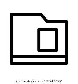 Folder icon or logo isolated sign symbol vector illustration - high quality black style vector icons
