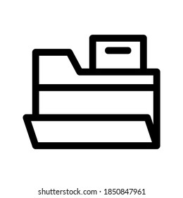 Folder icon or logo isolated sign symbol vector illustration - high quality black style vector icons
