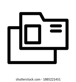 folder icon or logo isolated sign symbol vector illustration - high quality black style vector icons
