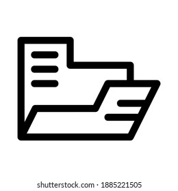 folder icon or logo isolated sign symbol vector illustration - high quality black style vector icons
