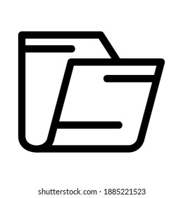 folder icon or logo isolated sign symbol vector illustration - high quality black style vector icons
