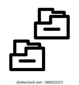 icono de carpeta o logotipo símbolo de signo aislado ilustración vectorial - iconos vectoriales de estilo negro de alta calidad
