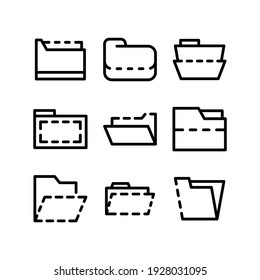 folder icon or logo isolated sign symbol vector illustration - Collection of high quality black style vector icons
