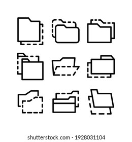 folder icon or logo isolated sign symbol vector illustration - Collection of high quality black style vector icons
