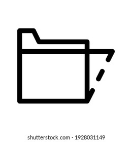 folder icon or logo isolated sign symbol vector illustration - high quality black style vector icons
