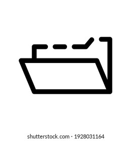 folder icon or logo isolated sign symbol vector illustration - high quality black style vector icons
