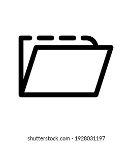folder icon or logo isolated sign symbol vector illustration - high quality black style vector icons
