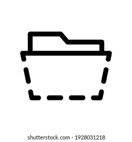 folder icon or logo isolated sign symbol vector illustration - high quality black style vector icons
