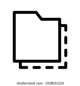 folder icon or logo isolated sign symbol vector illustration - high quality black style vector icons
