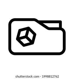 folder icon or logo isolated sign symbol vector illustration - high quality black style vector icons
