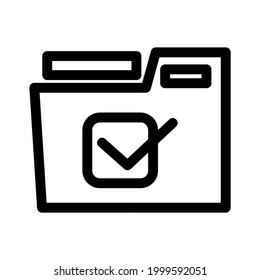 folder icon or logo isolated sign symbol vector illustration - high quality black style vector icons
