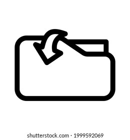 folder icon or logo isolated sign symbol vector illustration - high quality black style vector icons
