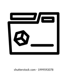 folder icon or logo isolated sign symbol vector illustration - high quality black style vector icons
