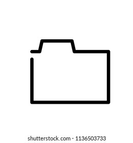 Folder icon logo simple design.