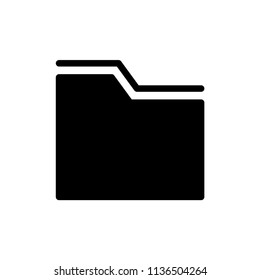 Folder icon logo simple design.