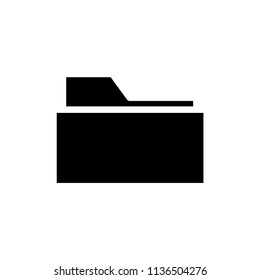 Folder icon logo simple design.