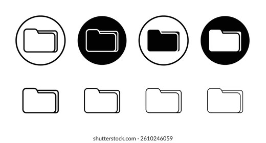 Folder icon Logo symbol sign set