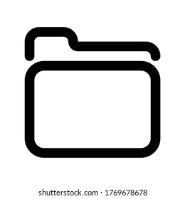 Folder Icon Logo Template Illustration Design