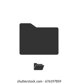 Folder Icon Logo Template Illustration Design. Vector EPS 10.